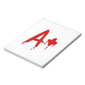 血液型A+前向き #Horror病院 ノートパッド (回転)