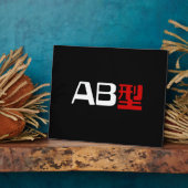 血液型AB漢字日本の字 フォトプラーク (側面)