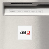 血液型AB漢字日本の字 マグネット (インサイチュ (食洗機))