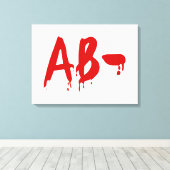血液型AB – ネガティブ#Horror病院 キャンバスプリント (インサイチュ (ウッドフロア))