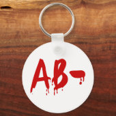 血液型AB – ネガティブ#Horror病院 キーホルダー (正面)