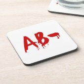 血液型AB – ネガティブ#Horror病院 コースター (左側)
