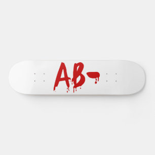 血液型AB – ネガティブ#Horror病院 スケートボード