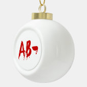 血液型AB – ネガティブ#Horror病院 セラミックボールオーナメント (右)