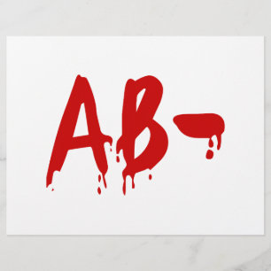 血液型AB – ネガティブ#Horror病院 チラシ