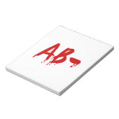 血液型AB – ネガティブ#Horror病院 ノートパッド (回転)