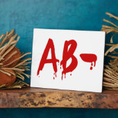 血液型AB – ネガティブ#Horror病院 フォトプラーク (側面)