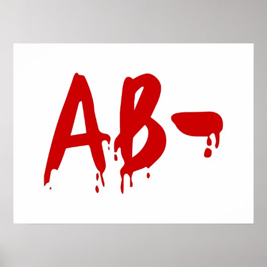 血液型AB – ネガティブ#Horror病院 ポスター (正面)