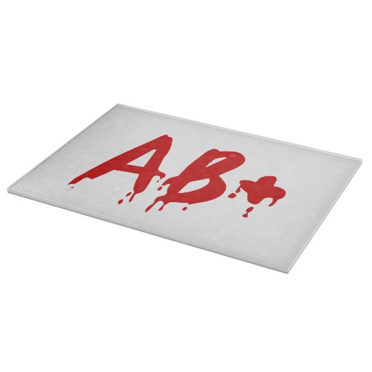 血液型AB+前向き #Horror病院 カッティングボード (角)