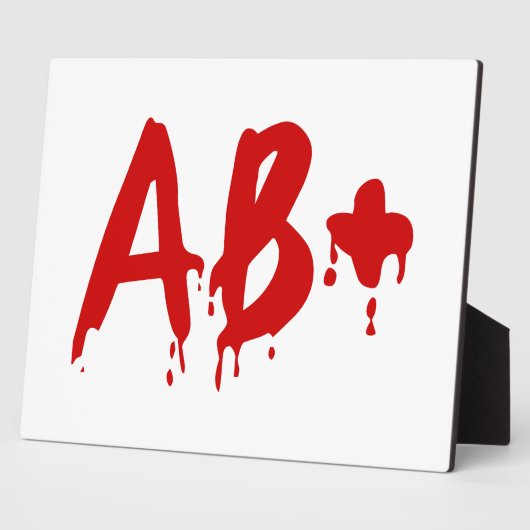 血液型AB+前向き #Horror病院 フォトプラーク (側面)