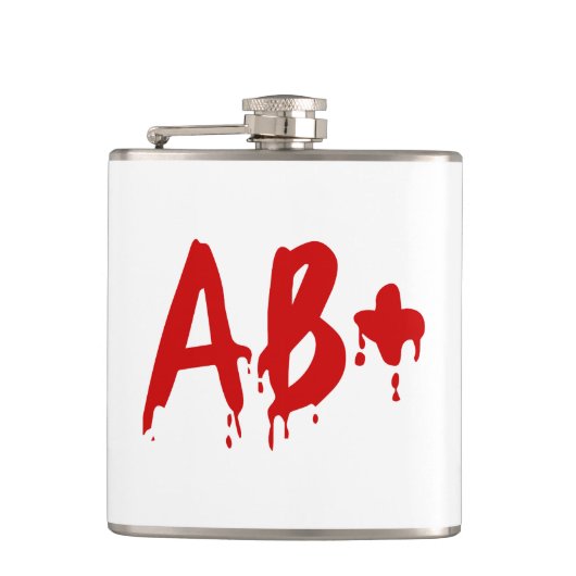 血液型AB+前向き #Horror病院 フラスク (正面)