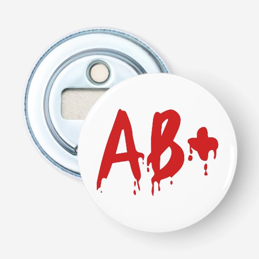 血液型AB+前向き #Horror病院 栓抜き (正面)