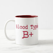 血液型Bの陽性 ツートーンマグカップ (左)
