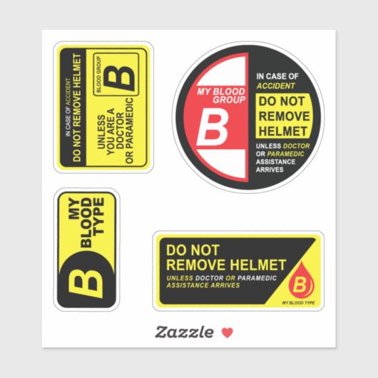血液型Bステッカーパック シール (シート)