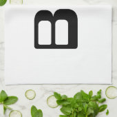 血液型B日本の漢字 キッチンタオル (折り畳み)