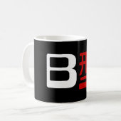 血液型B日本の漢字 コーヒーマグカップ (正面左)