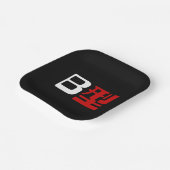 血液型B日本の漢字 ペーパープレート (傾斜あり)