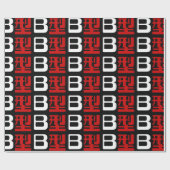 血液型B日本の漢字 ラッピングペーパー (フラット)
