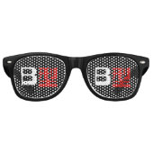 血液型B日本の漢字 レトロサングラス (正面)