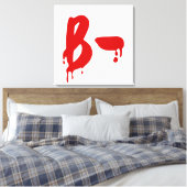 血液型B陰性#Horror病院 キャンバスプリント (インサイチュ (寝室))