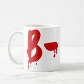 血液型B陰性#Horror病院 コーヒーマグカップ (左)