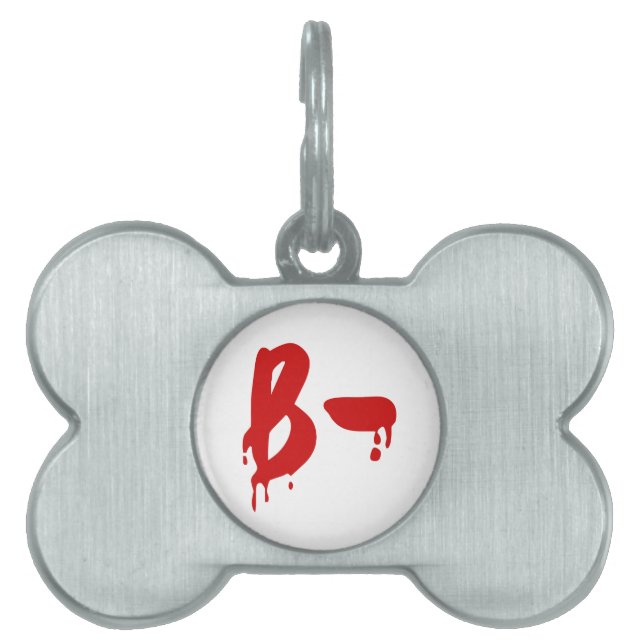 血液型B陰性#Horror病院 ペットネームタグ (正面)