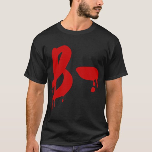 血液型B陰性#Horror病院 Tシャツ (正面)