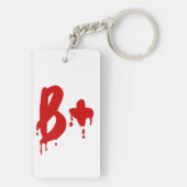 血液型B+ 前向きな#Horrorの病院 キーホルダー (裏面)