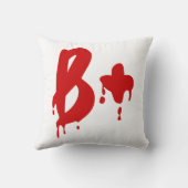 血液型B+前向き #Horror病院 クッション (裏面)