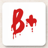血液型B+前向き #Horror病院 コースター (正面)