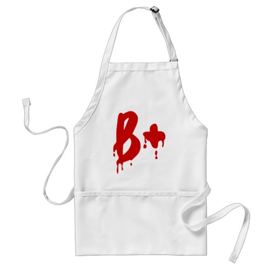 血液型B+前向き #Horror病院 スタンダードエプロン (正面)