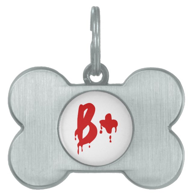 血液型B+前向き #Horror病院 ペットネームタグ (正面)