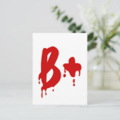 血液型B+前向き #Horror病院 ポストカード (スタンド正面)