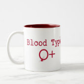 血液型Oの陽性 ツートーンマグカップ (左)