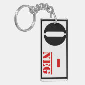 血液型O陰性 キーホルダー (正面左)