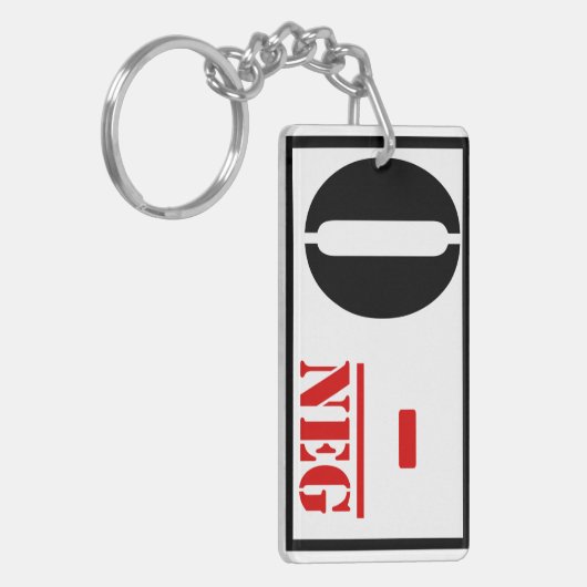 血液型O陰性 キーホルダー (正面左)