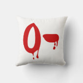 血液型O陰性#Horror病院 クッション (裏面)