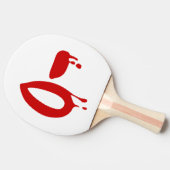 血液型O陰性#Horror病院 卓球ラケット (横)