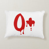 血液型O+前向き #Horror病院 アクセントクッション (裏面)