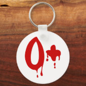 血液型O+前向き #Horror病院 キーホルダー (正面)