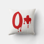 血液型O+前向き #Horror病院 クッション (裏面)