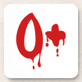 血液型O+前向き #Horror病院 コースター (正面)