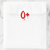 血液型O+前向き #Horror病院 スクエアシール (バッグ)