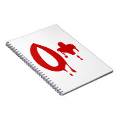 血液型O+前向き #Horror病院 ノートブック (右側)