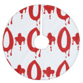 血液型O+前向き #Horror病院 ブラッシュドポリエステルツリースカート (正面)