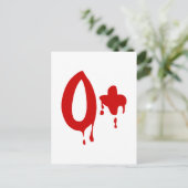 血液型O+前向き #Horror病院 ポストカード (スタンド正面)