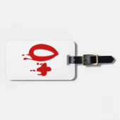 血液型O+前向き #Horror病院 ラゲッジタグ (正面横)