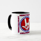 血液学者血液学研究室用スクエアロゴ マグカップ (正面左)