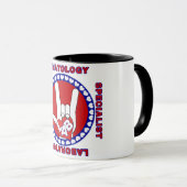 血液学者血液学研究室用スクエアロゴ マグカップ (正面右)