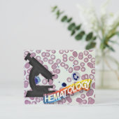 血液学-医学の技術-実験室 ポストカード (スタンド正面)